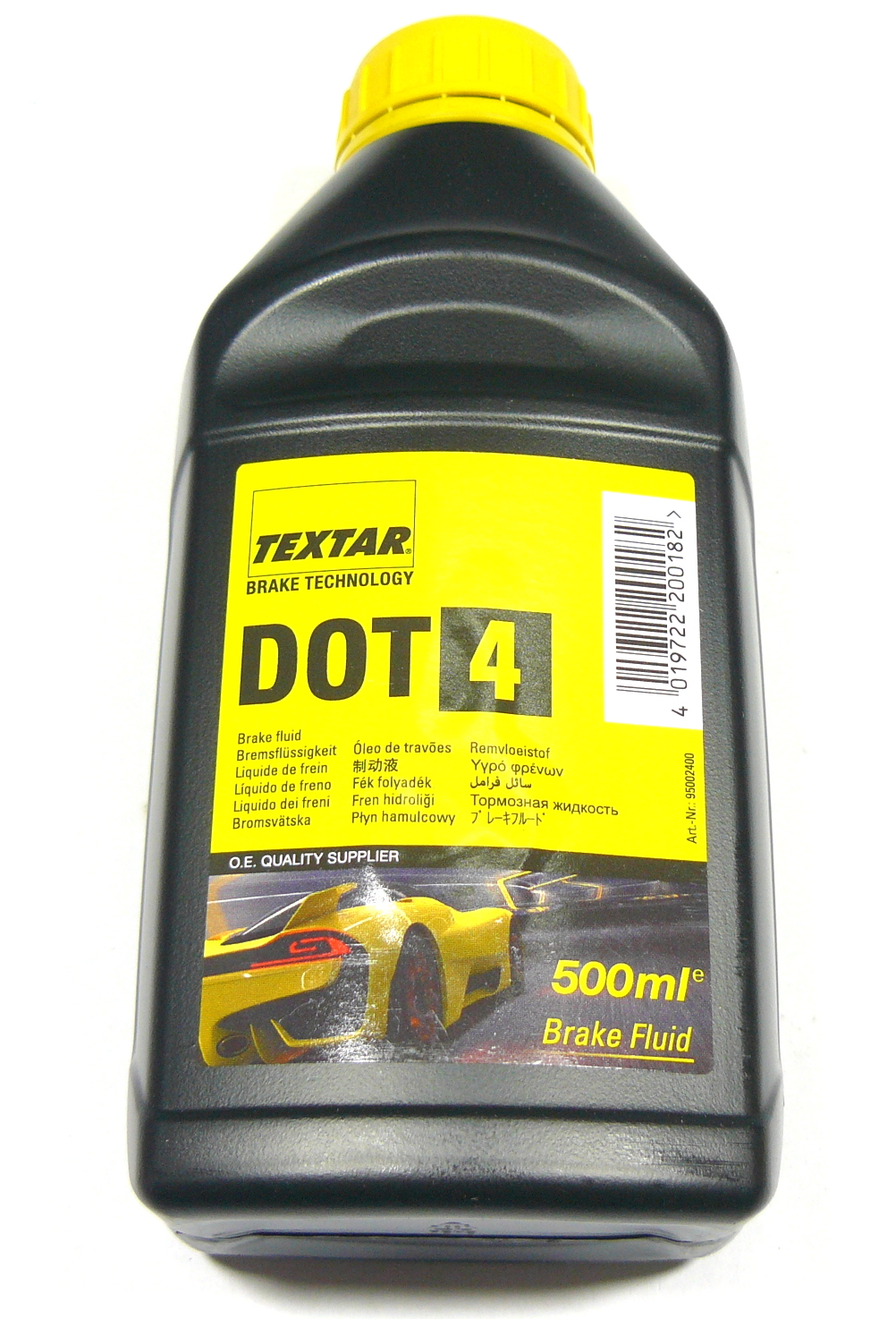 95002400 TEXTAR DOT 4 Bremsflüssigkeit 0,5l